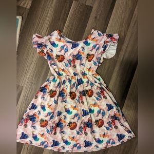 Trolls milk silk dress sz 6